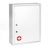 Locking Medicine Cabinet Wall Mounted First Aid Cabinet with Lock, Lockable Wall Medicine Cabinet