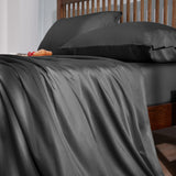 Cooling Sheets Queen Size, Rayon derived from Bamboo, Oeko-TEX Certified Luxuriously Soft & Cooling Silky Sheet Set