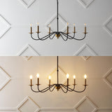 JYL7559C Wicklow 34.75" 6-Light Bohemian Farmhouse Iron LED Chandelier Modern