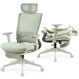 Foldable Office Chair with Foot Rest, Ergonomic Office Chair with Adjustable