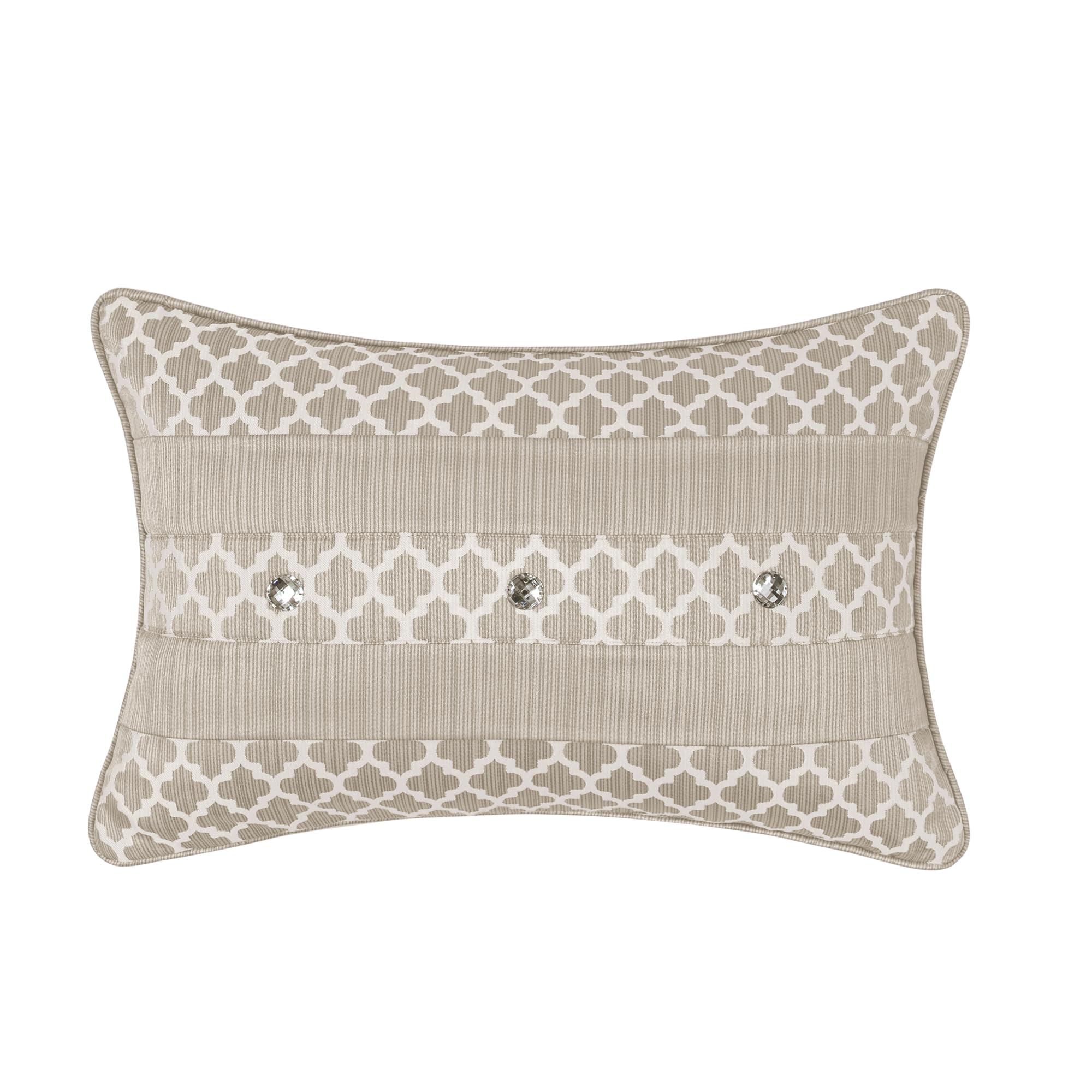 9-Piece Jacquard Comforter Set - Luxury Damask Bedding King Size (Taupe Beige)