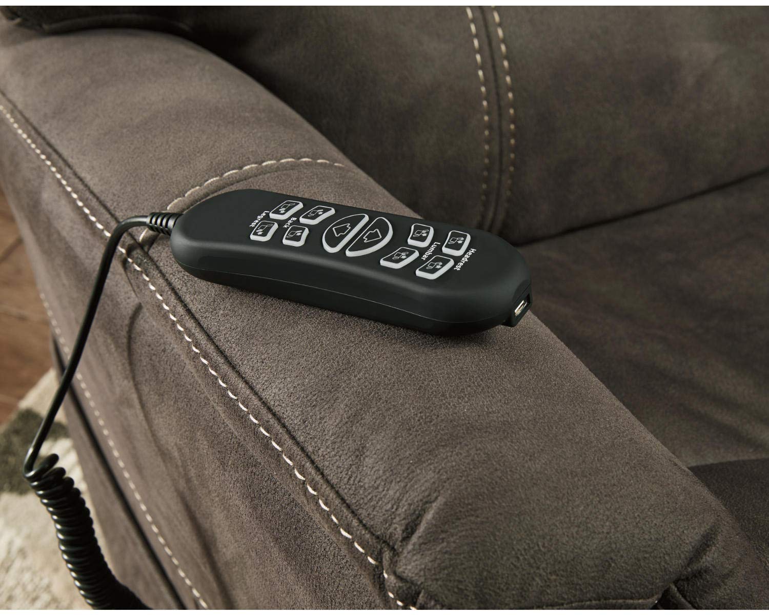 Ballister Contemporary Power Lift Recliner, Brown