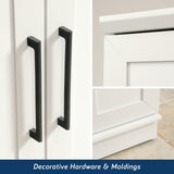 HomePlus Storage Cabinet/ Pantry cabinets, Soft White finish