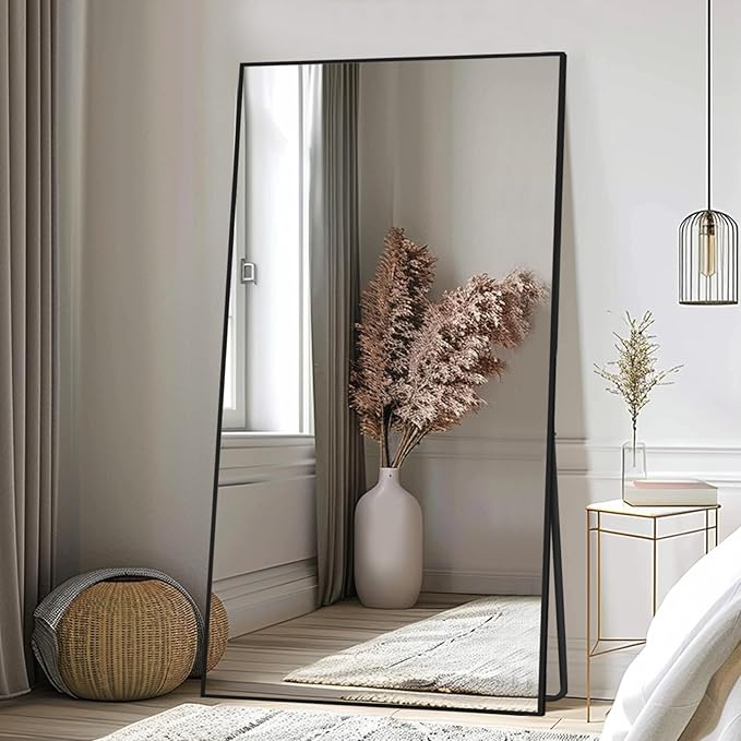 Arched Full Length Mirror Floor Mirror Standing or Leaning, Bedroom Mirror Dressing