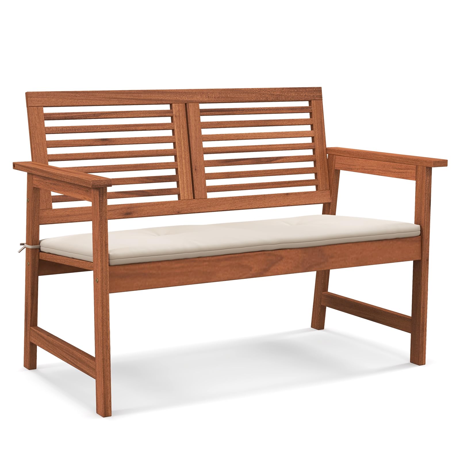 Outdoor Bench with Cushion