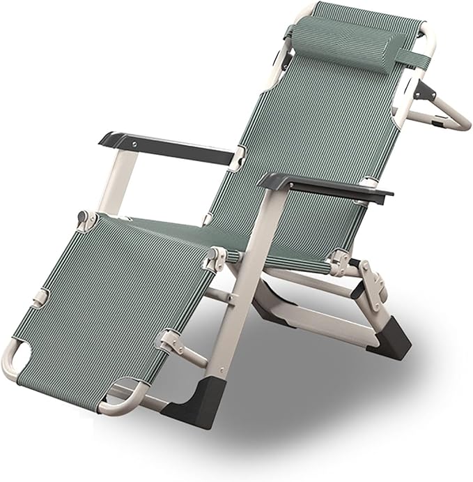 25.6-inch wide single balcony lounge chair, outdoor beach lounge chair