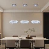 Small Crystal Chandeliers, Mini LED Chandelier with Dimmable and 3 Light Options,