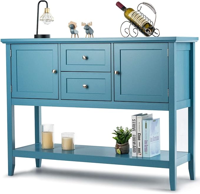 Buffet Sideboard, Wood Storage Cabinet, Console Table with Storage Shelf