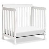 Kalani 4-in-1 Convertible Mini Crib in White | Greenguard Gold Certified