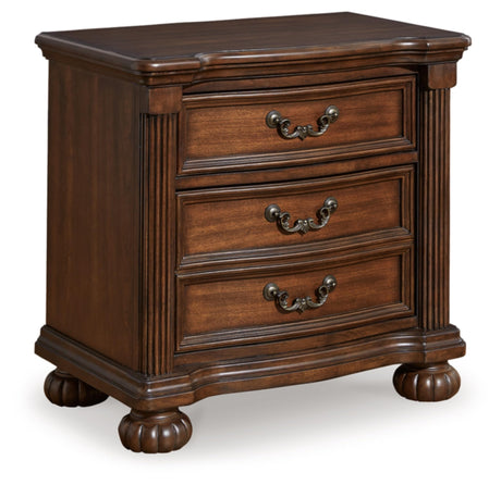 Lavinton Nightstand, 29" W x 19" D x 28" H, Dark Brown