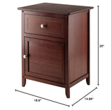 25 x 18.9 x 14.96-Inch Wood Night Stand/Accent Table, Brown (94215)