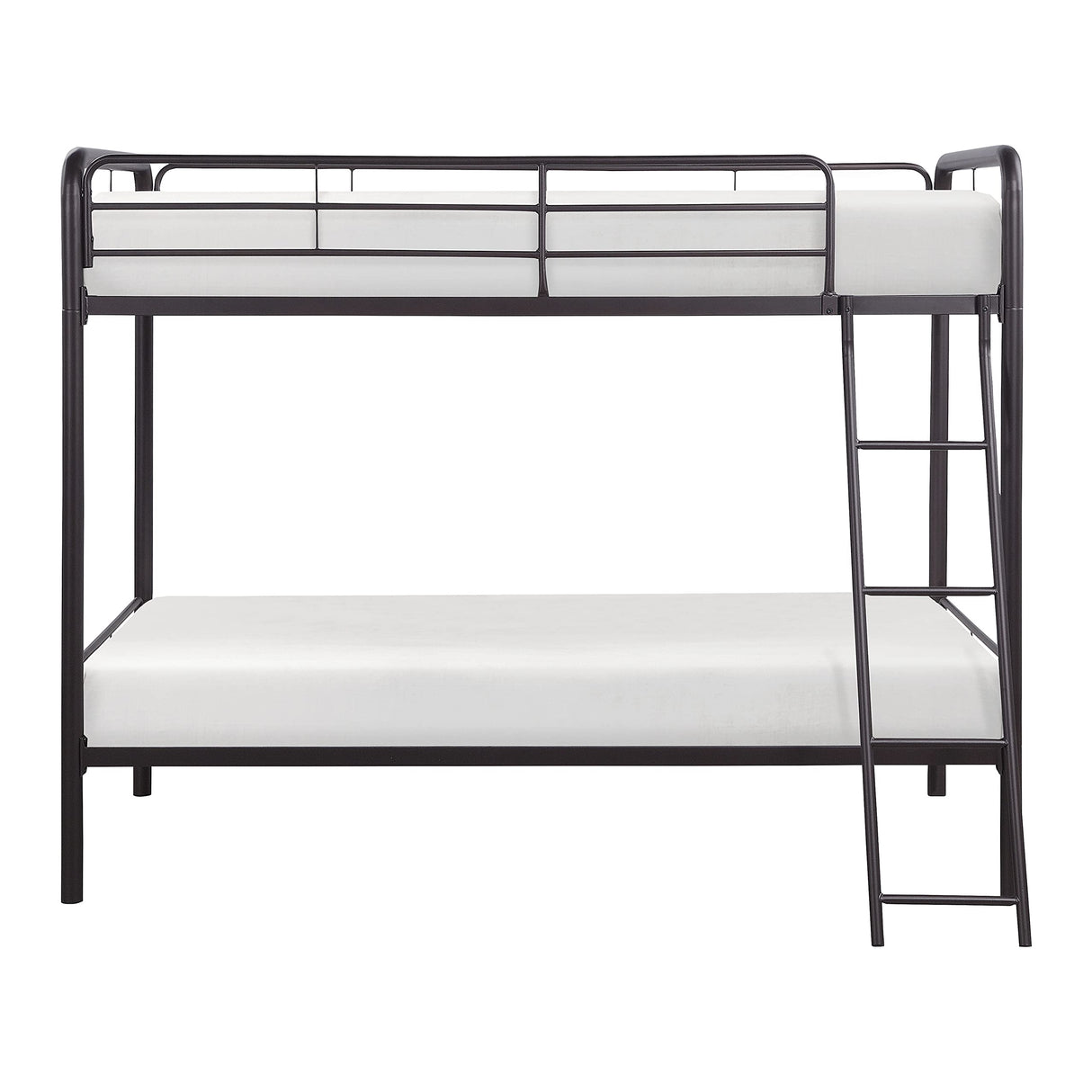 Metal Bunk Bed, Twin/Twin, Bronze