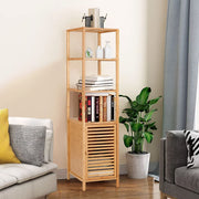 Bathroom Cabinet, 65 Inch Tall Slim Bathroom Storage Cabinet