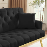Small Loveseat Sofa, 55.5-inch Modern Sofa Couch with with 2 Side Pockets