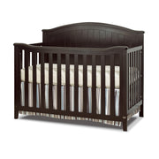 Fairview Crib, Classic 4-in-1 Convertible Crib, Made of Wood, Non-Toxic Finish, Wooden Baby Bed, Toddler Bed, Child’s Daybed and Full-Size Bed, Nursery Furniture - Espresso