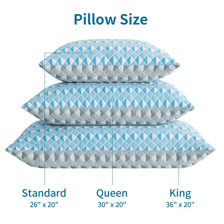 Memory Foam Pillows Queen Size Set of 2 Adjustable Cooling pillow with Washable