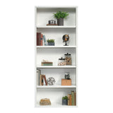 Storage 5-Shelf Living Room Bookcase/Book Shelf, Soft White Finish