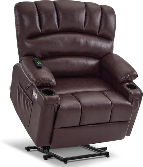 Power Lift Recliner Chair Sofa with Massage and Heat for Big Elderly People