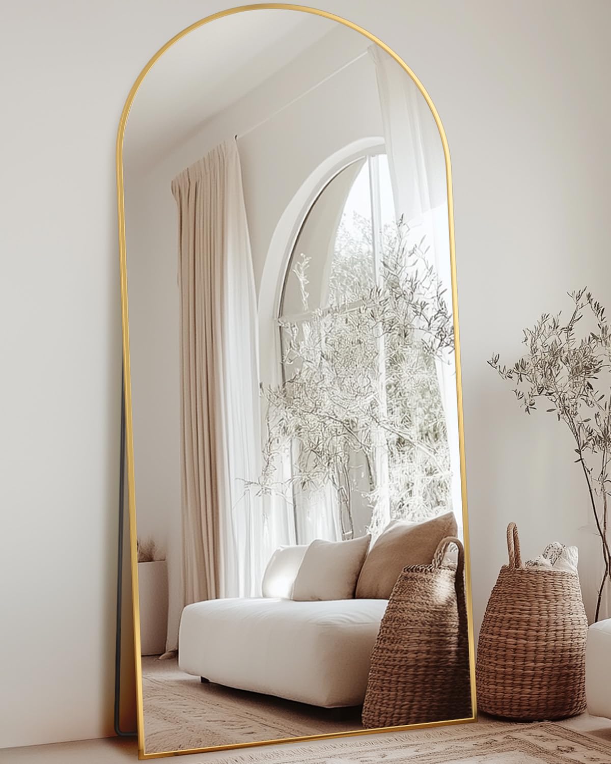 Length Mirror, Arched Full Body Mirror,Floor Mirror