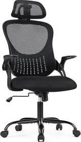 Office Chair, Ergonomic Mesh Home Office Computer Chair with Lumbar Support/Adjustable Headrest/Armrest and Wheels/Mesh High Back