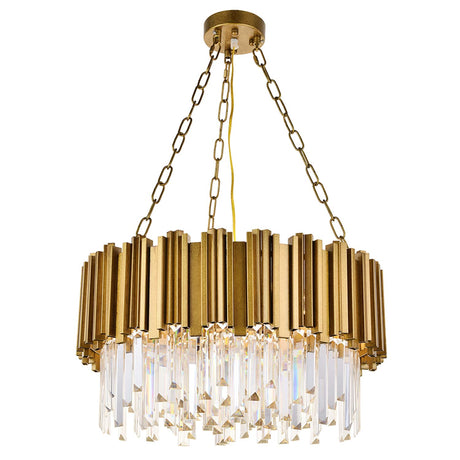 Modern Round Crystal Chandelier Lights Luxury Pendant Ceiling Light Contemporary