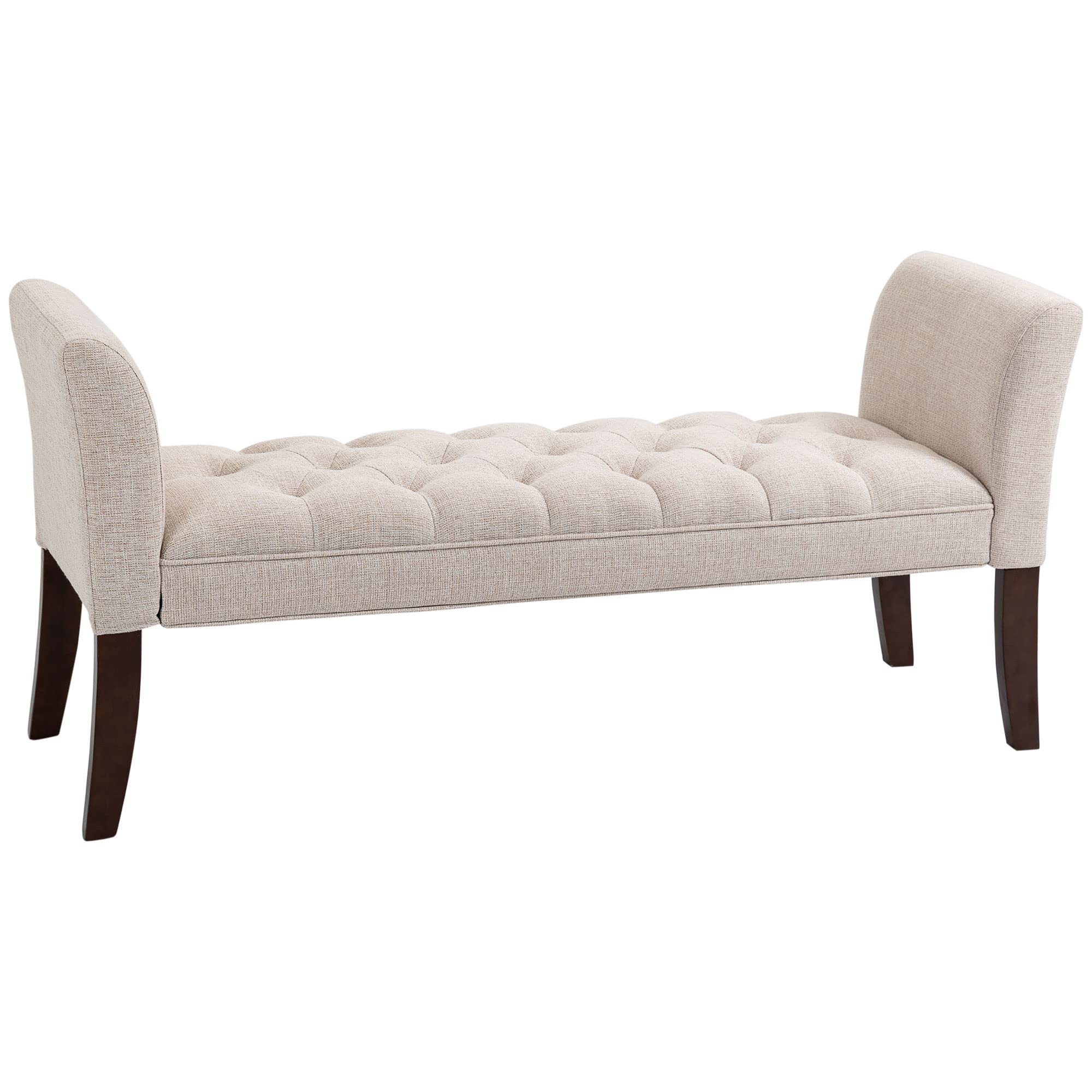 End of Bed Bench with Button Tufted Design