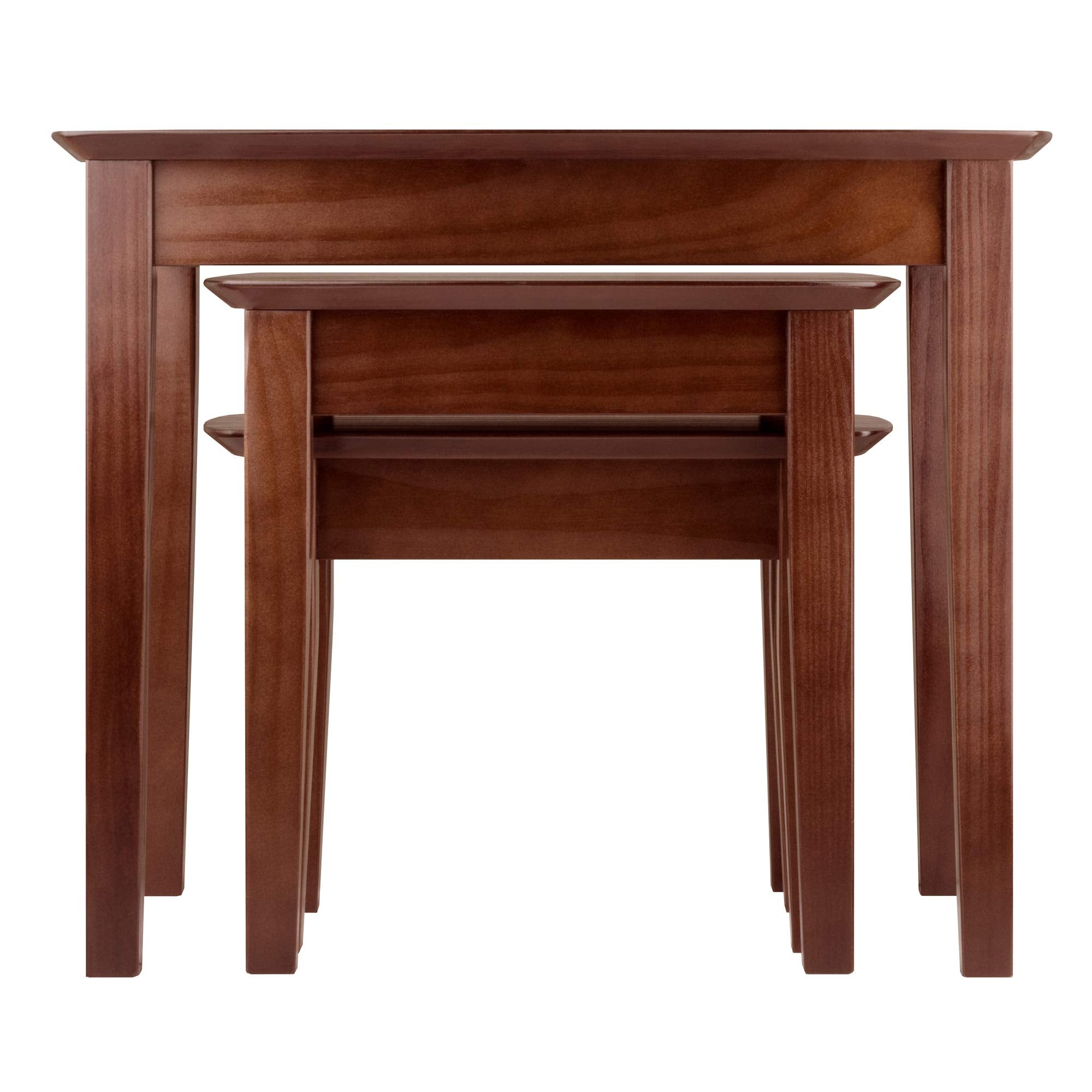 Nesting Tables, 21.9"H, 17.9"H, 14"H, Walnut