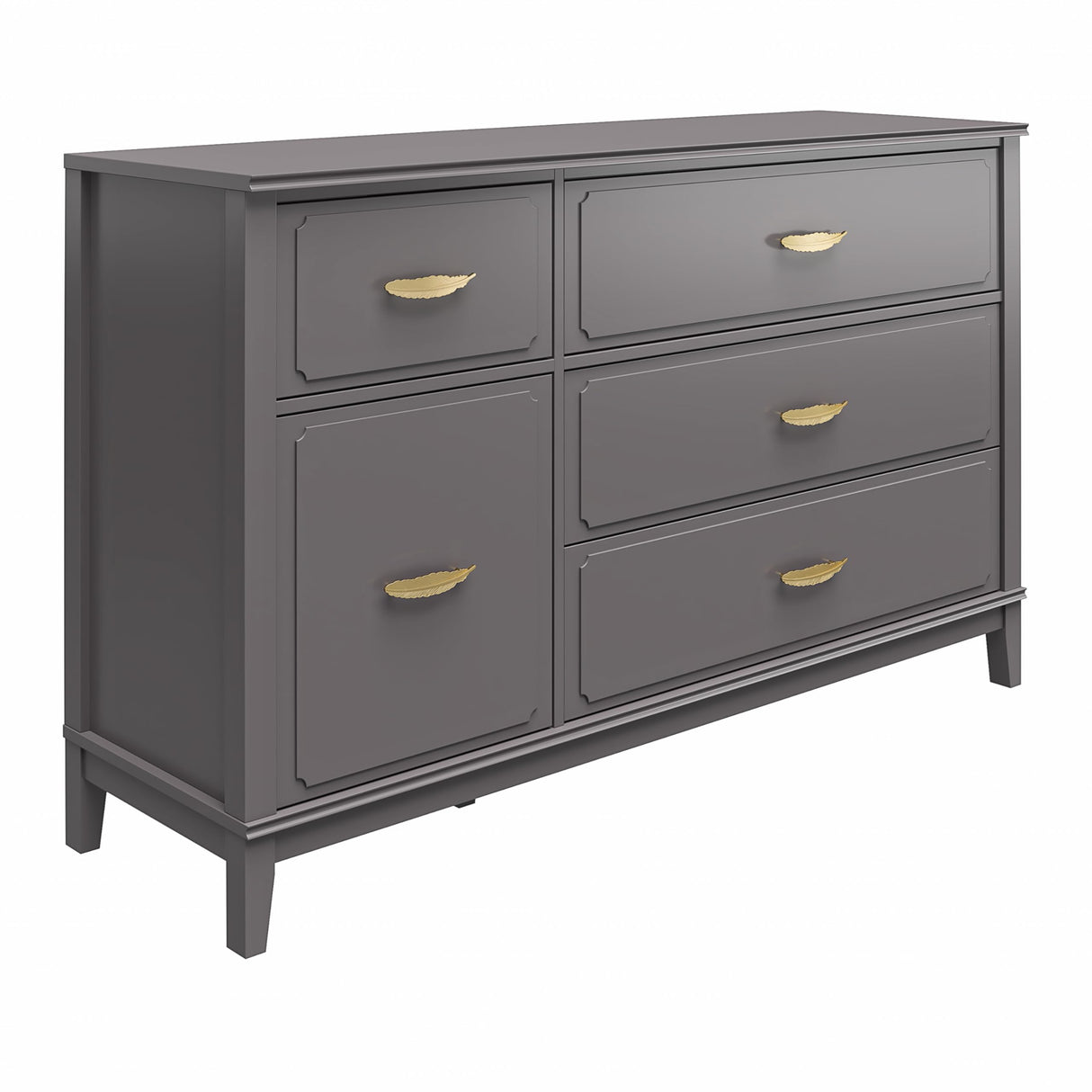 Stella Wide Dresser, 1, Graphite Gray