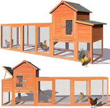 122''Chicken Coop with Nest Box - Poultry Cage