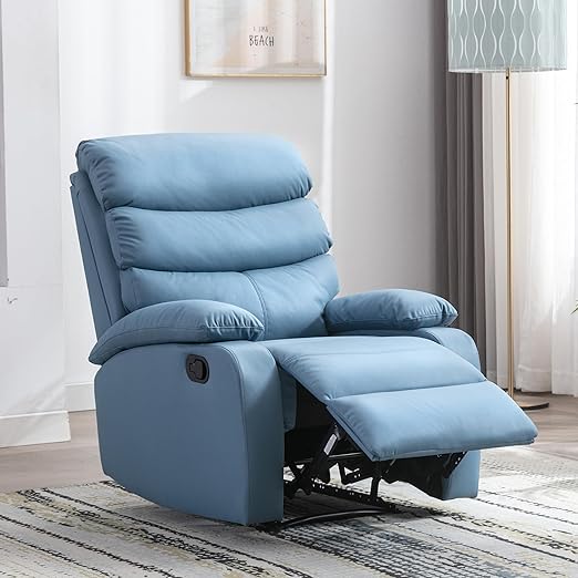 Manual Recliner Chairs for Adults, Lazy Boy Recliner Chair with Tech Cloth, Small Recliner