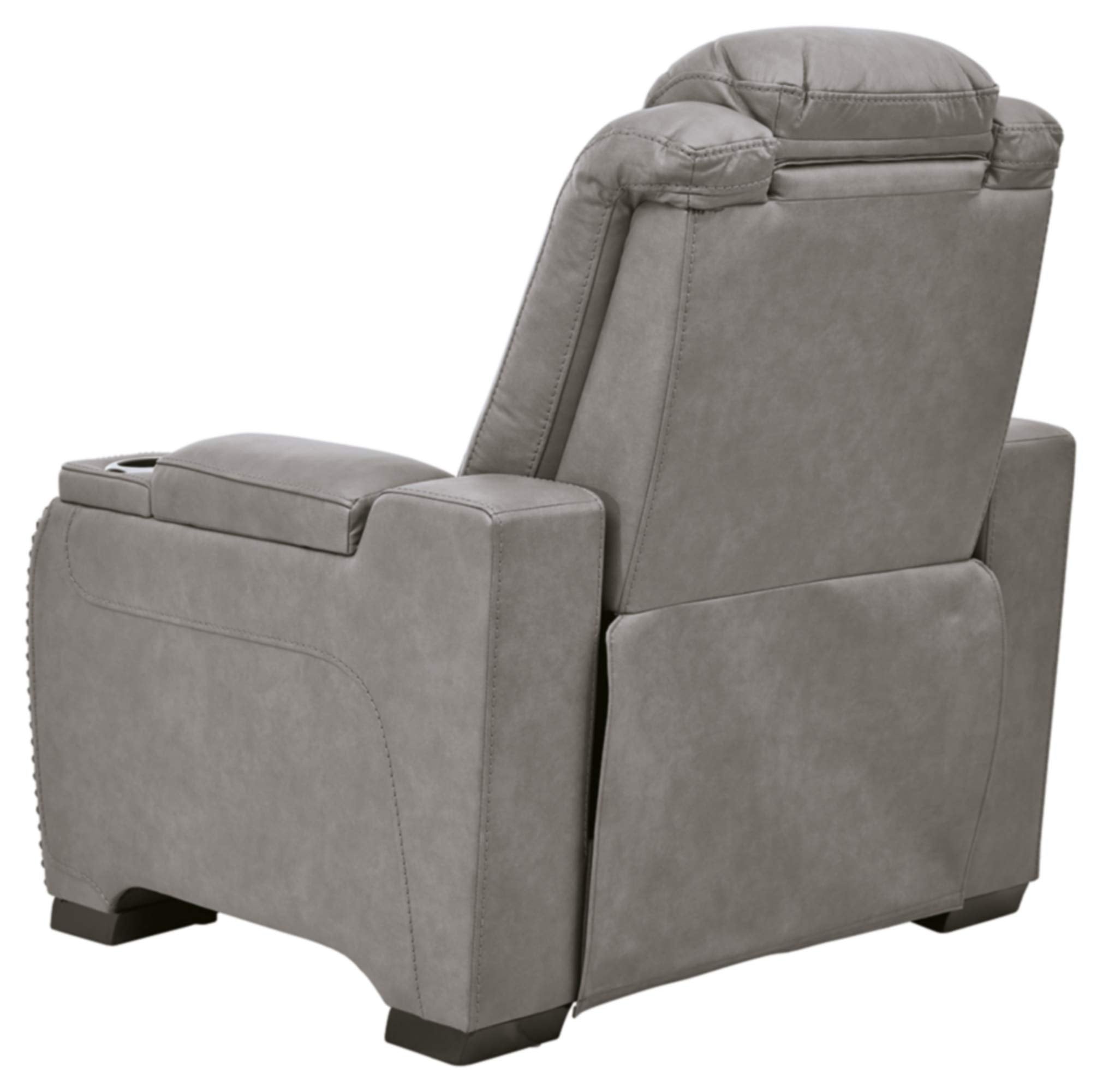 RelaxPro Volt Recliner – Leather Power Chair with Adjustable Headrest & Wireless Charging