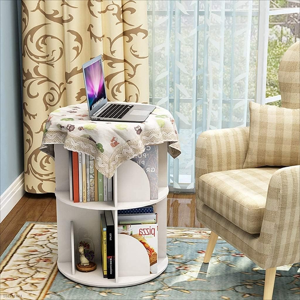 Bookshelf for Bedroom Creative Rotating 360° Bookshelf Bookcase
