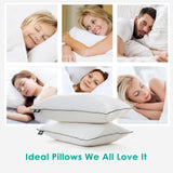 Deep Sleep Down Pillows Queen Size Set of 2, Hotel Collection AirF™ Feather