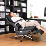 Automatic Executive Office Chair High-Back Electric Reclining Office Chair with Footrest,