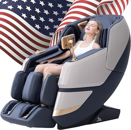 2024 4D Massage Chair, Full Body Recliner with Zero Gravity,