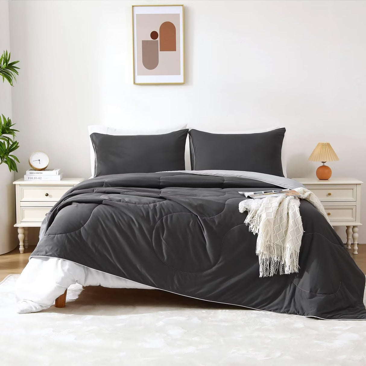 Cooling Comforter Queen Size - Q-Max 0.45 Double Sided Cooling Blanket for