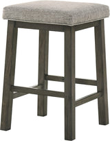 Churon 3-Piece Gathering Bar Table with Two Stools, Grey