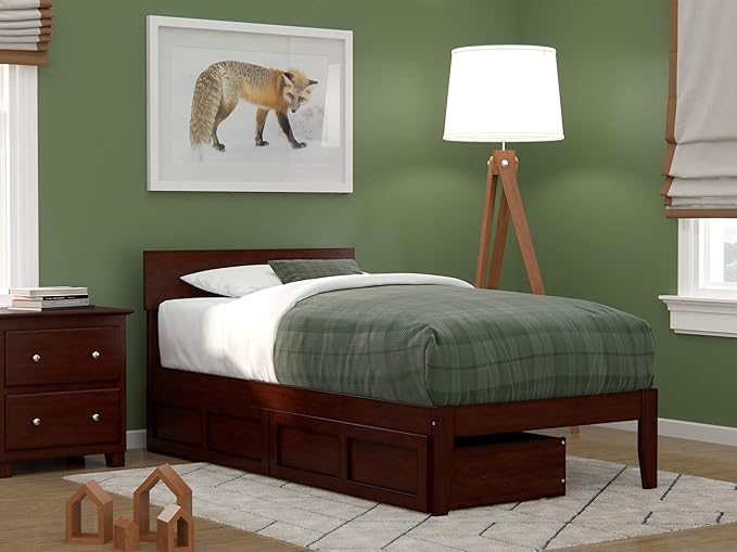 with Underbed Drawers, White