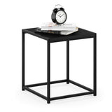 Camnus Modern Living End Table, Americano, 1 Tier, Metal Frame