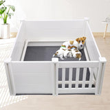 Whelping Box for Dogs - 2 Room Design with Pig Rails