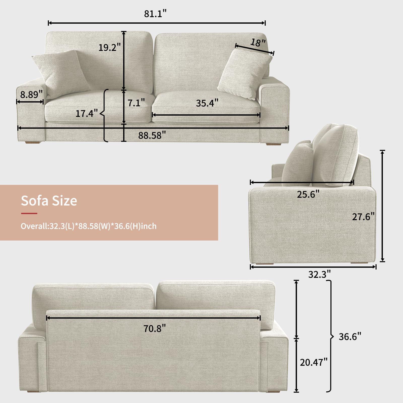 Modern Living Room Chenille Recliner Sofa Small Sofa,loveseat Sofa