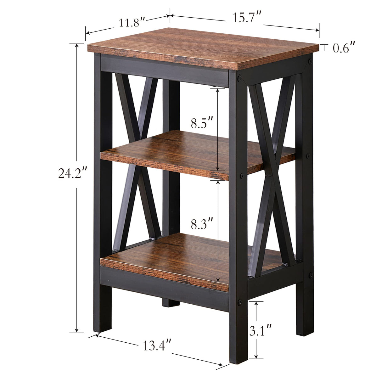 Side Storage Shelf Nightstands for Living Room,Bedroom Furniture,Shelves