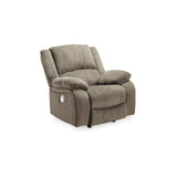 Draycoll Contemporary Power Rocker Recliner, Grayish Brown