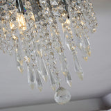 Mini Chandelier, Crystal Chandelier Lighting, 2 Lights, Flush Mount Ceiling Light