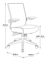 Seating 867 Series Adjustable Manager's Chair with Breathable Mesh Back