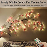 Enchanted Willow Vine Lights with Remote Control On/Off Timer and Memory Function,