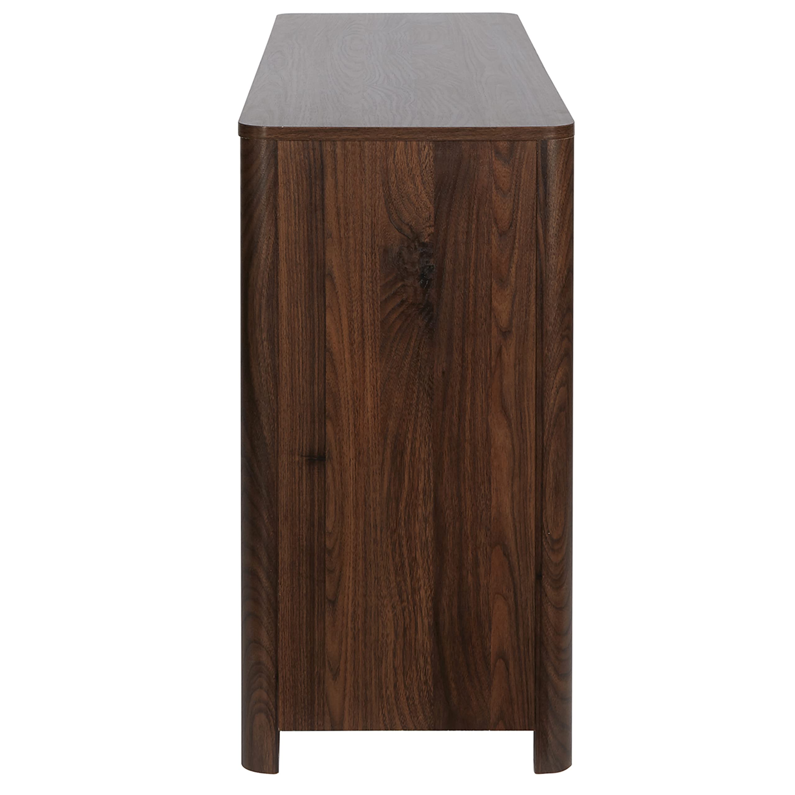 Emerson Storage Media Console TV Stand for TVs up to 59", Walnut