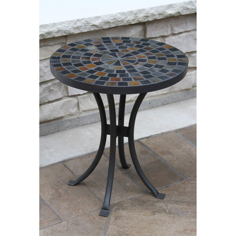 Outdoor Interiors LLC 31625 Mosaic Side Table, 18-Inch