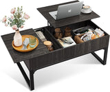 Lift Top Coffee Table with Storage, 40.9" Coffee Table with Lifting Top & Sliding Top,