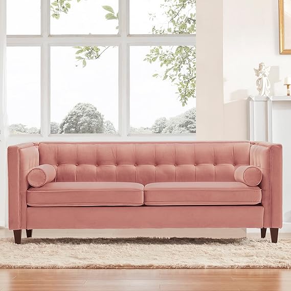 58'' W Velvet Sofa, Mid-Century Modern Love Seats Sofa Furniture